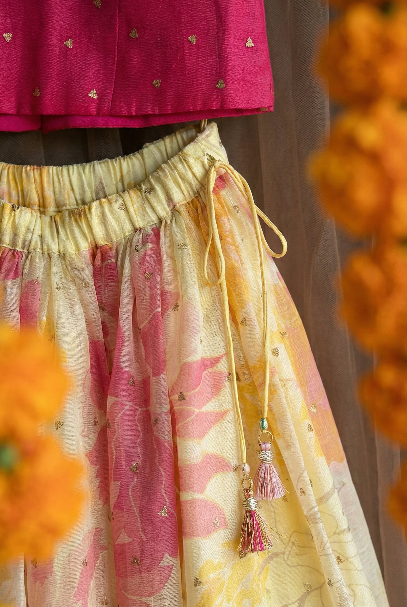 Chamak Tara Lehenga-Gehra Gulab