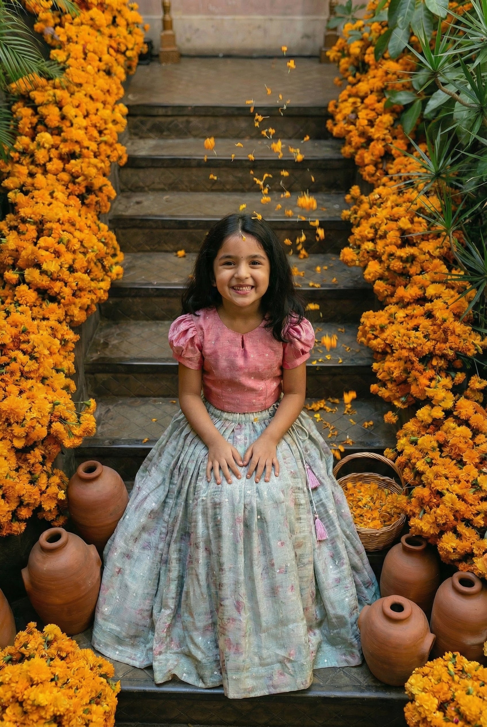 Chamak Tara Lehenga- Desi Gulab