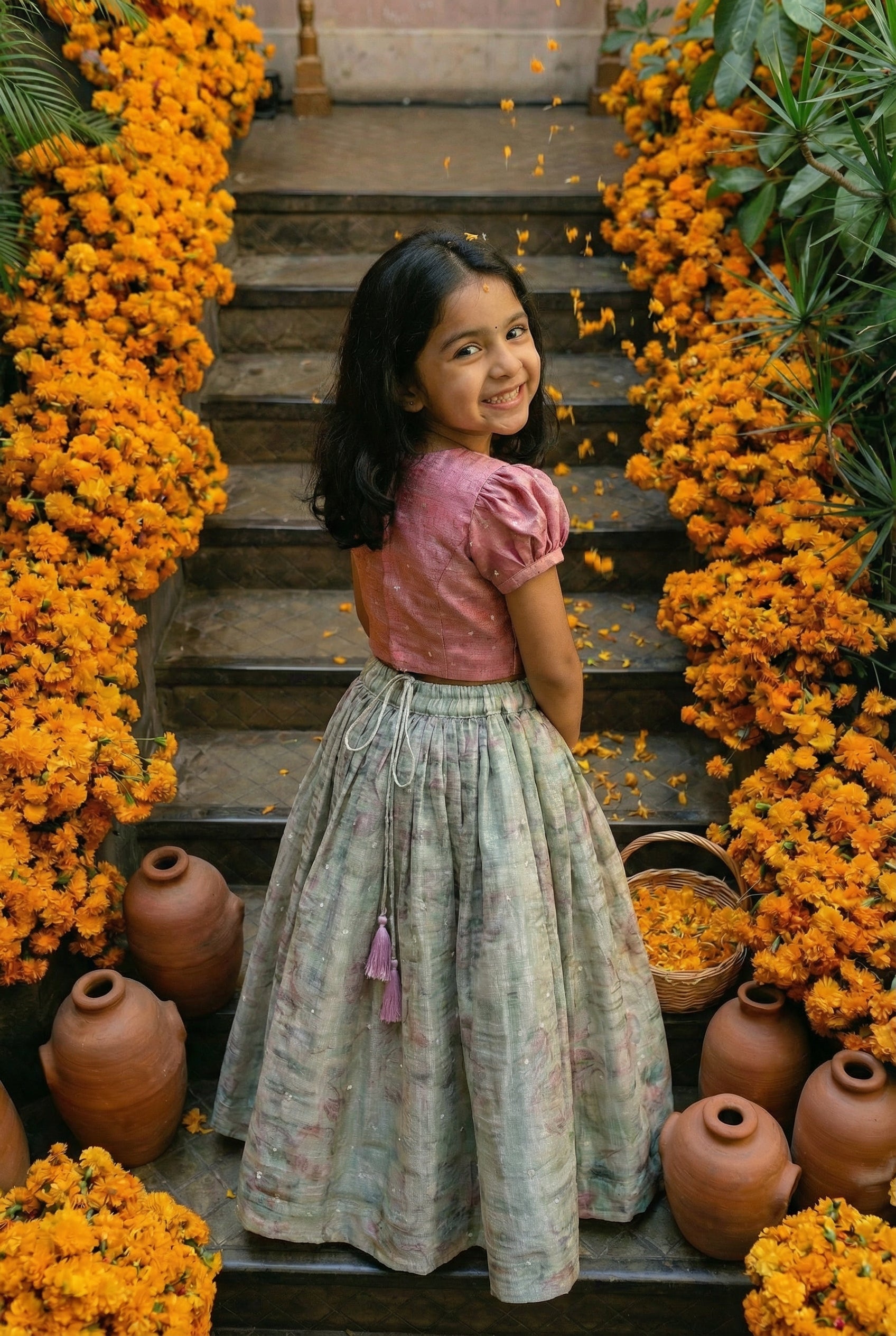 Chamak Tara Lehenga- Desi Gulab