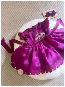 Deep berry purple Jungle Themed Dress