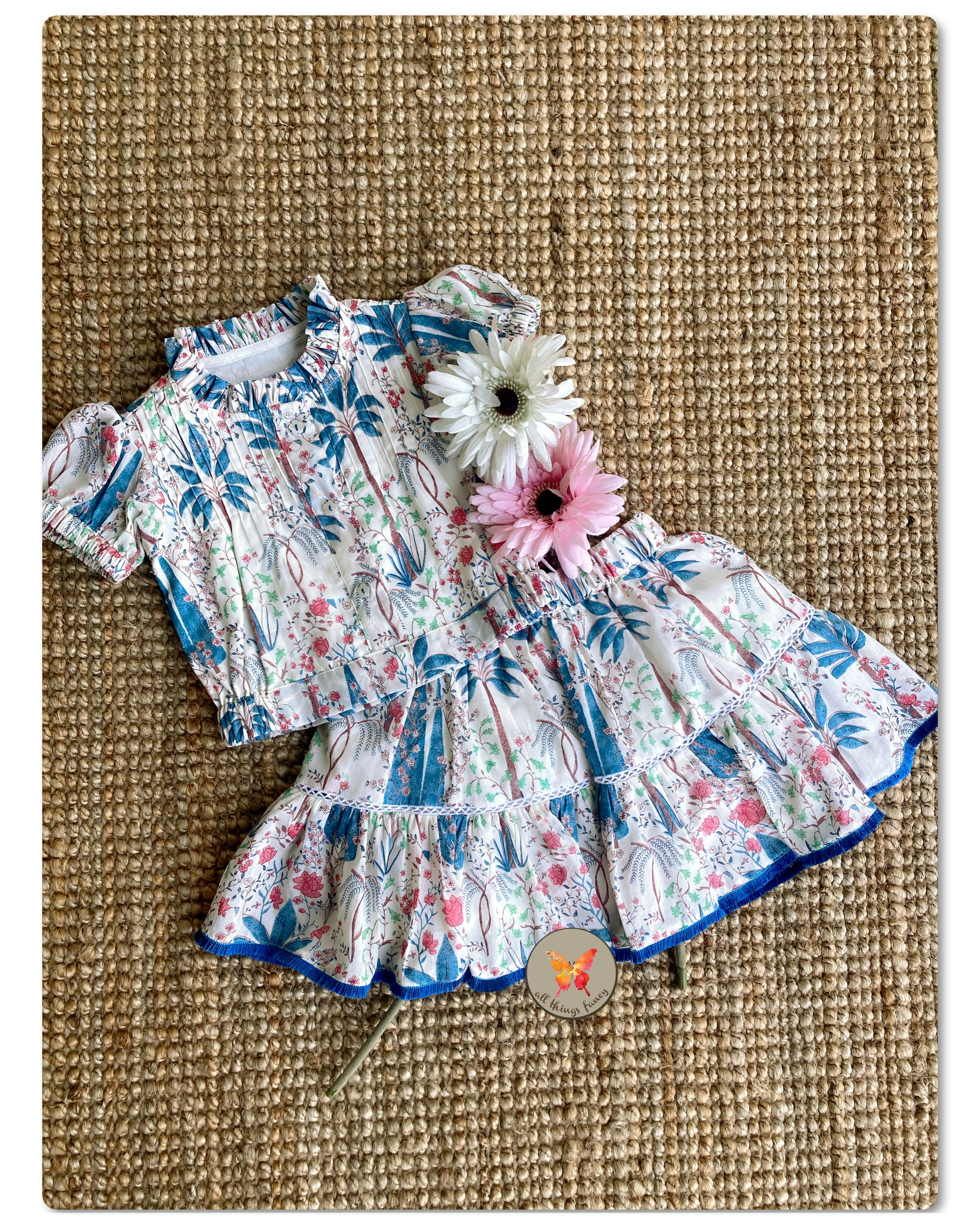 Summer coord set- midnight blue