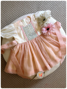 The Pink & Ivory Handsmocked Dress