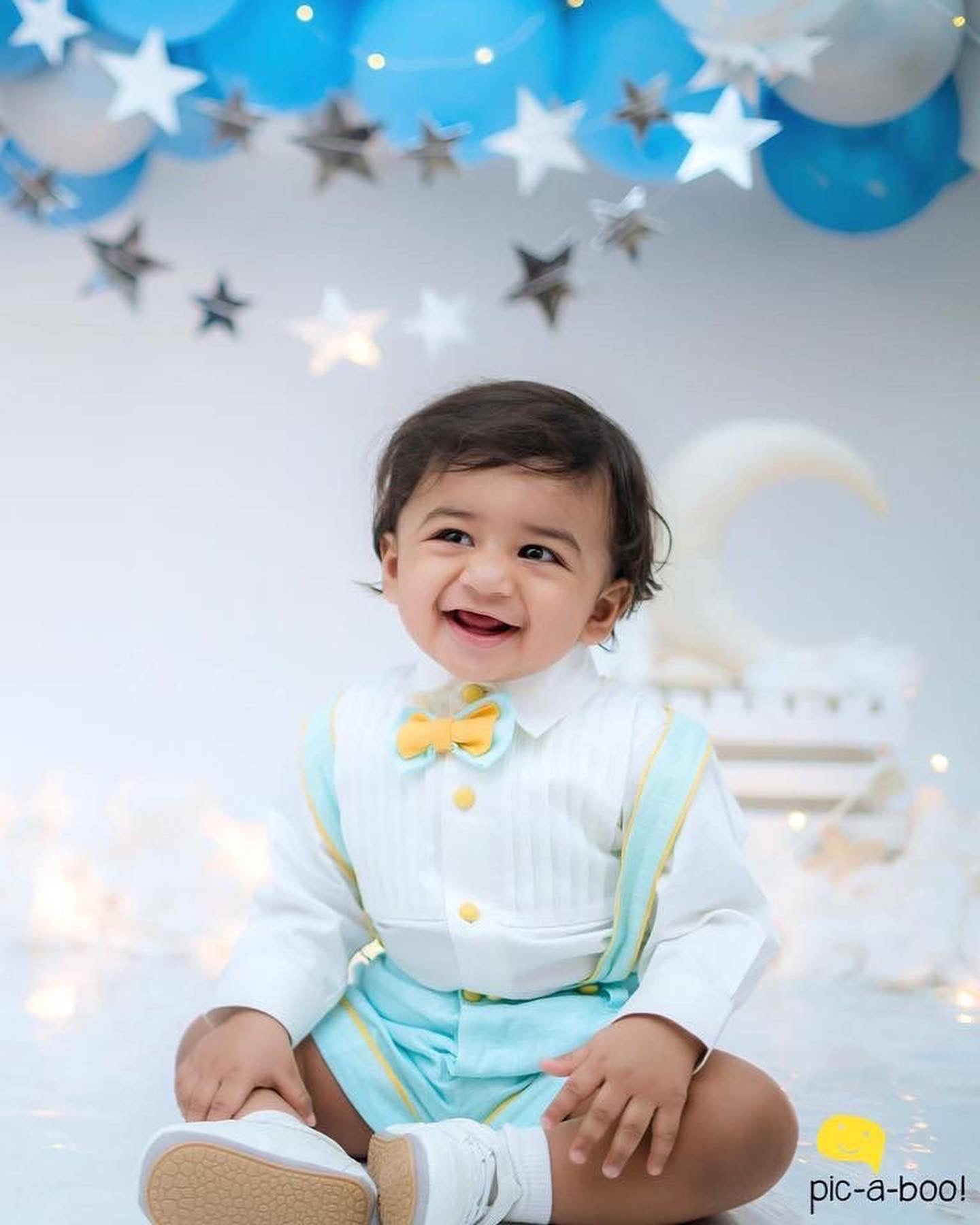 The Summer Bday Set- Blue & Yellow