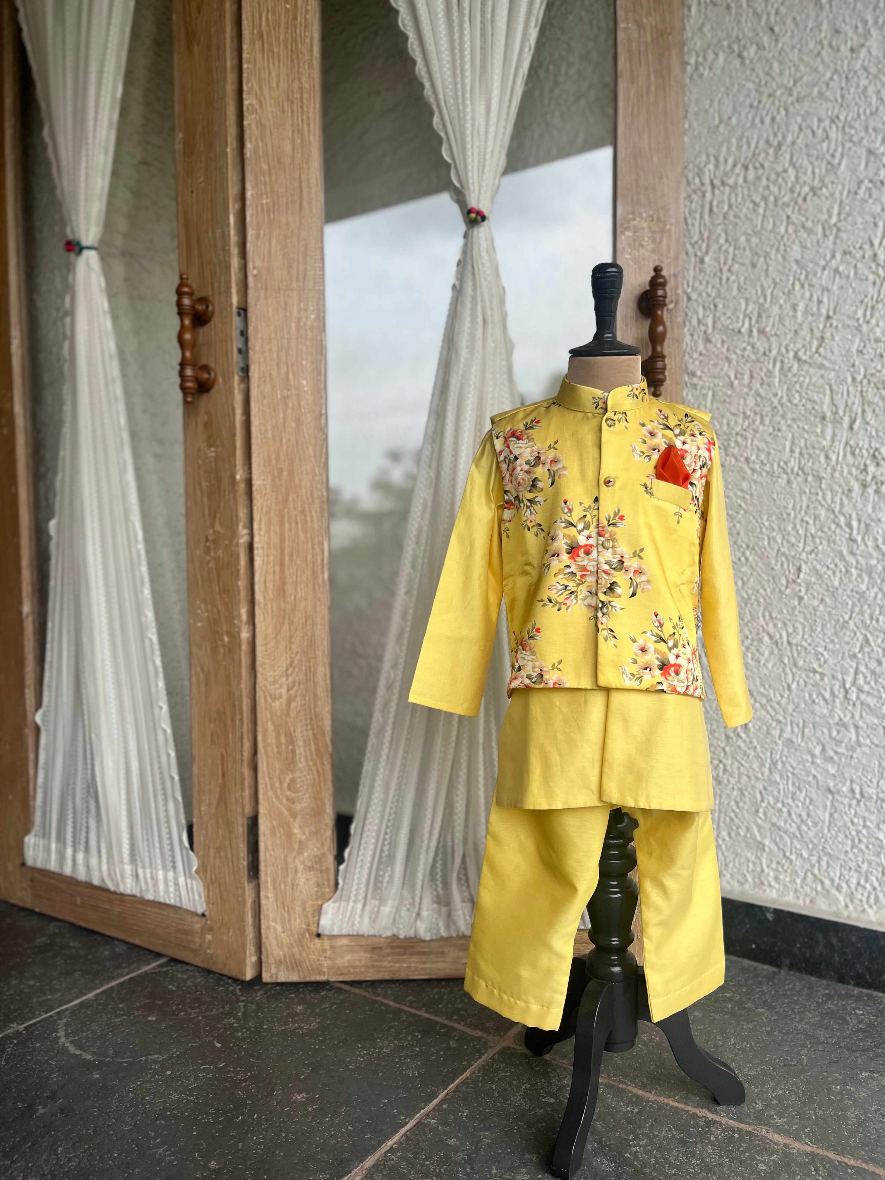 Festive Floral Set- Yellow