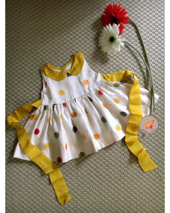 Pan Collar Polka Frock