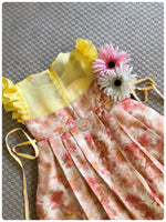 Load image into Gallery viewer, Sheer Sweetheart Neck Dress- Sunshine
