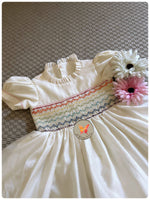 Load image into Gallery viewer, Rainbow 🌈 Dress - Hand smocked
