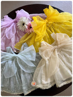 Load image into Gallery viewer, Foil Bunny Tie Blouse with Lehenga - Yellow
