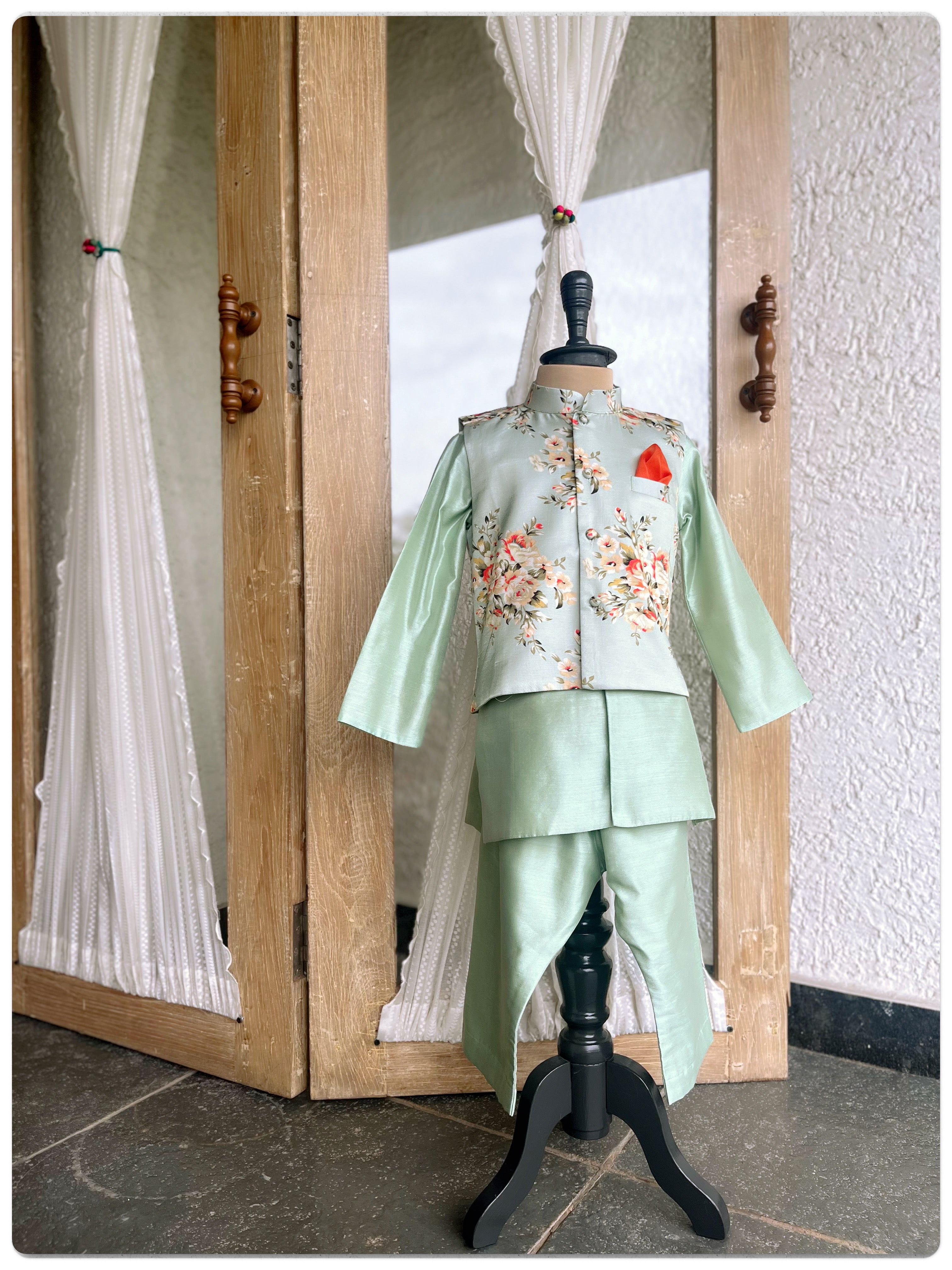 Festive Floral set- Mint
