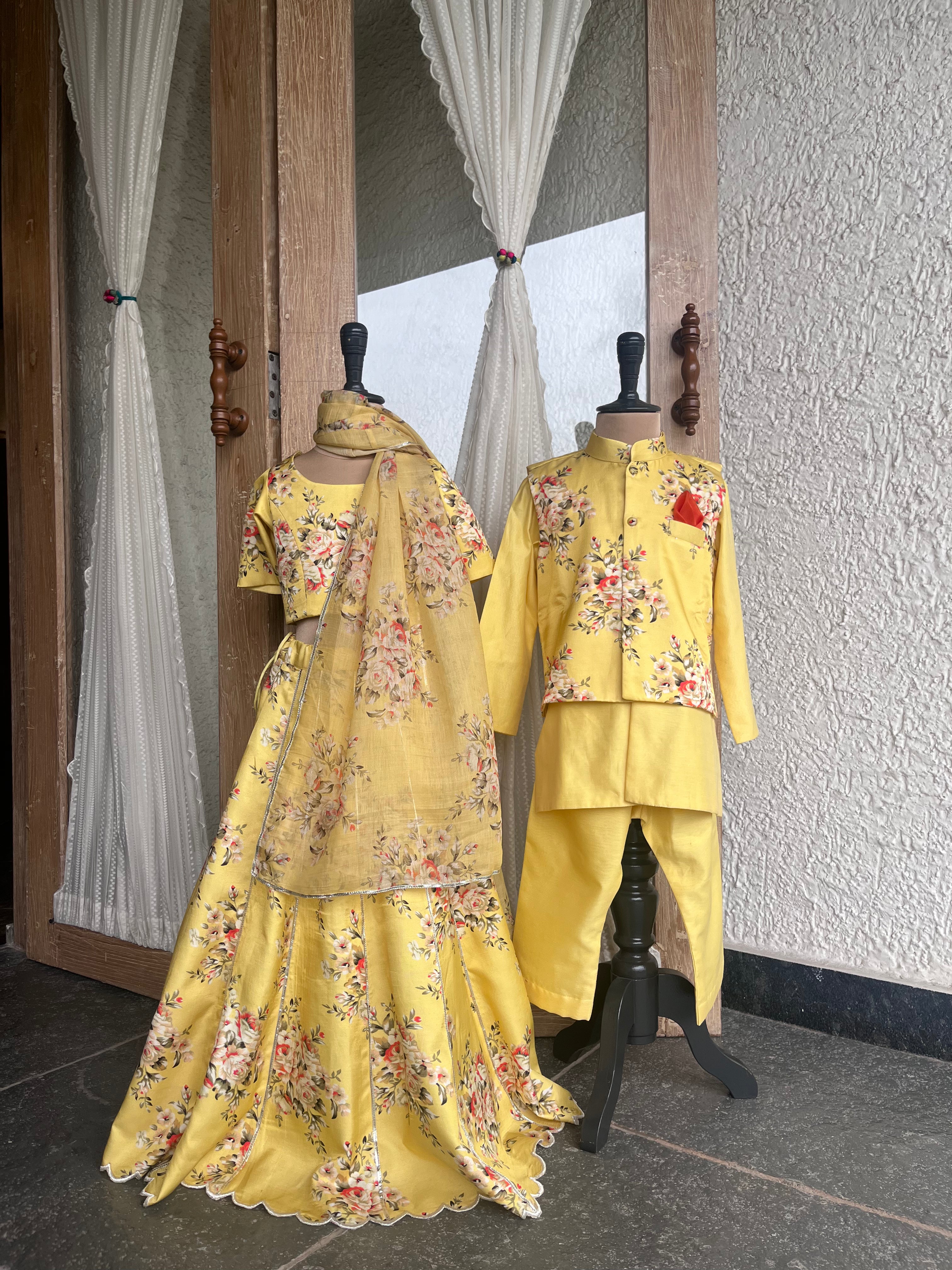 Festive Floral Set- Yellow