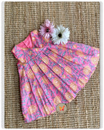 Load image into Gallery viewer, Angrakha Floral Frock- Candy
