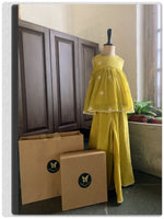 Load image into Gallery viewer, Mirrored Sharara Set- Mustard
