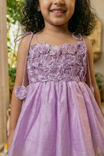 Load image into Gallery viewer, 3d Flower Gharara- Lavender
