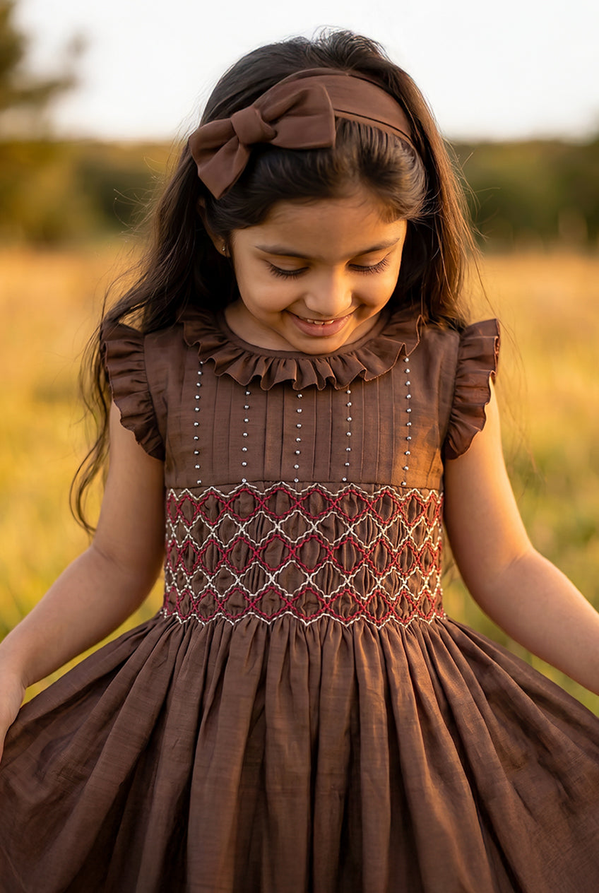 Choco Handsmocked dress