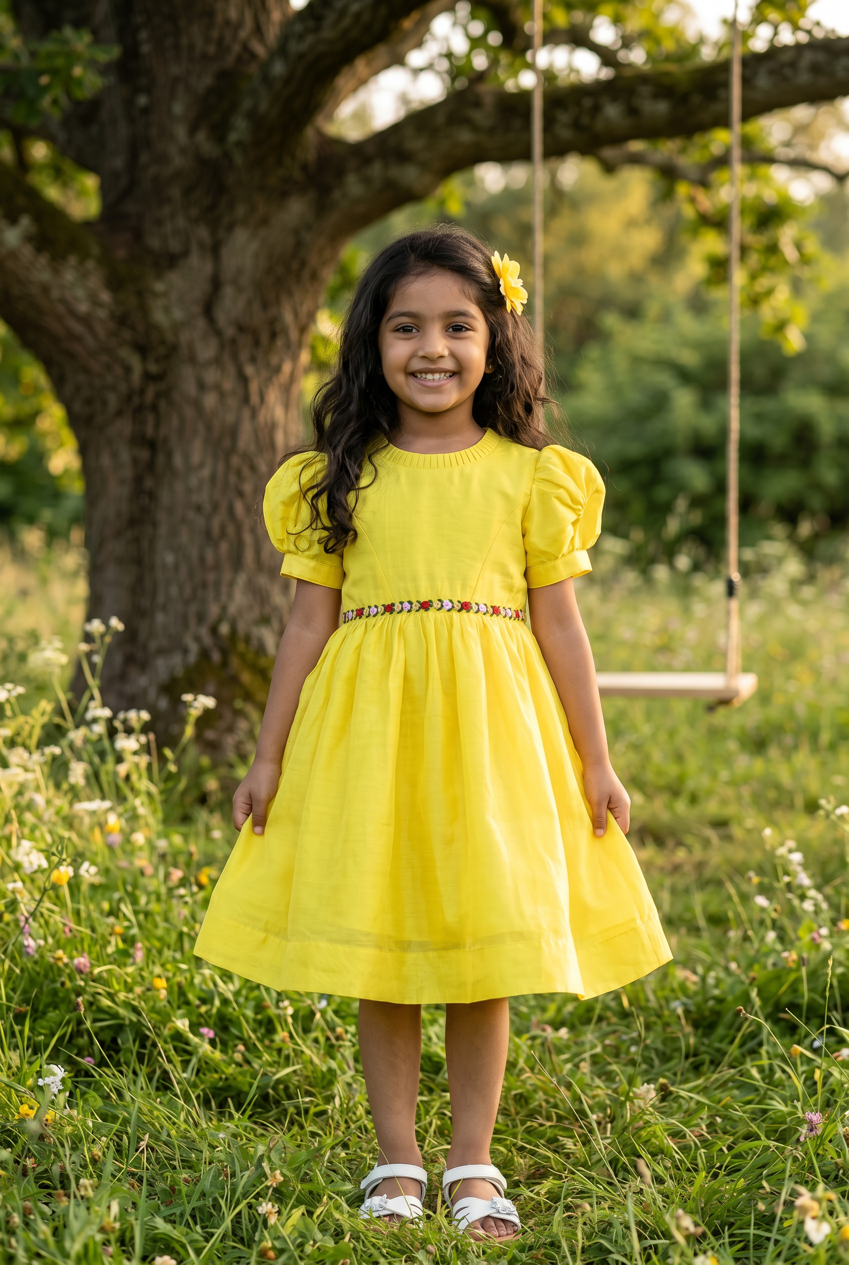 Sunshine Rosette Dress
