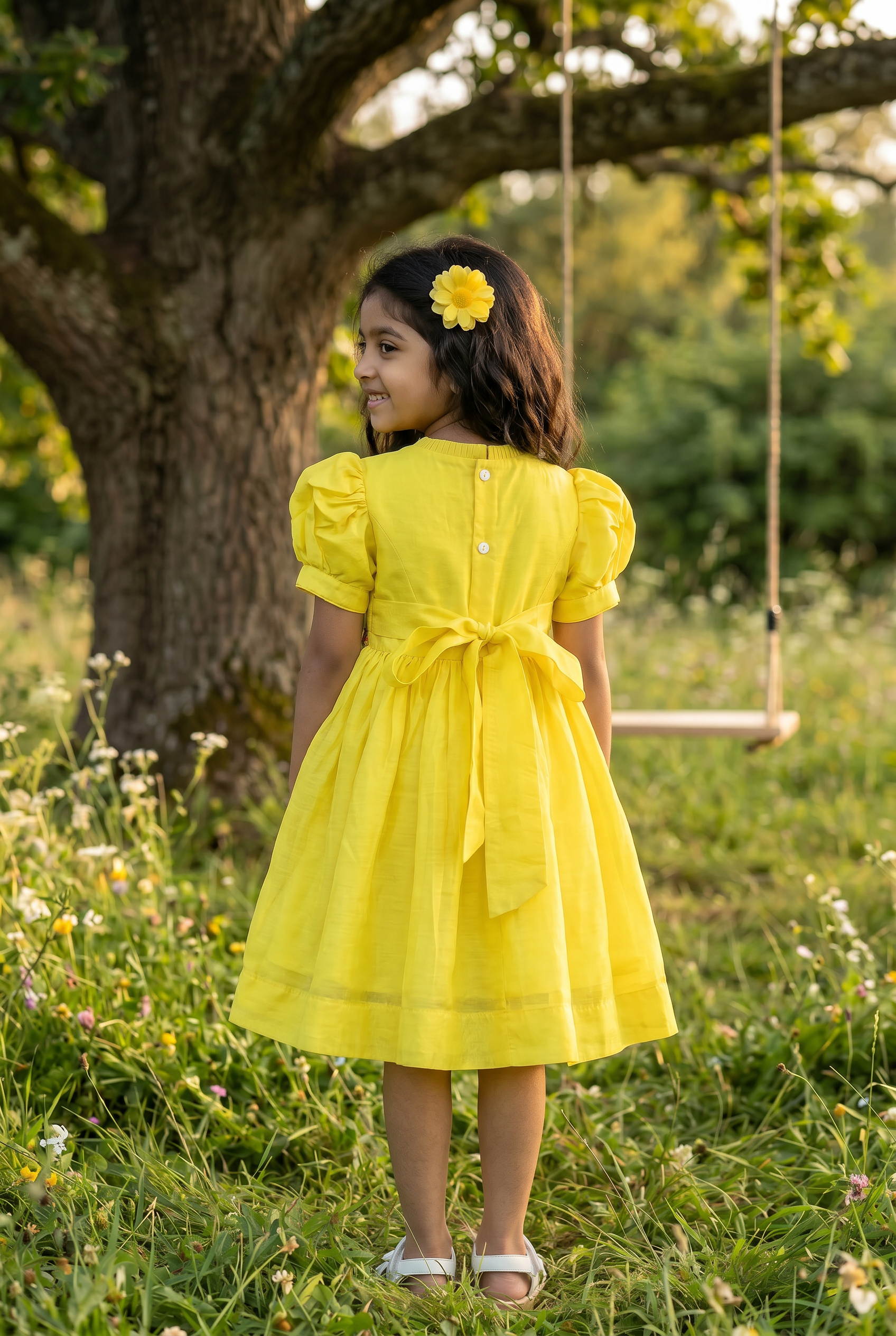 Sunshine Rosette Dress