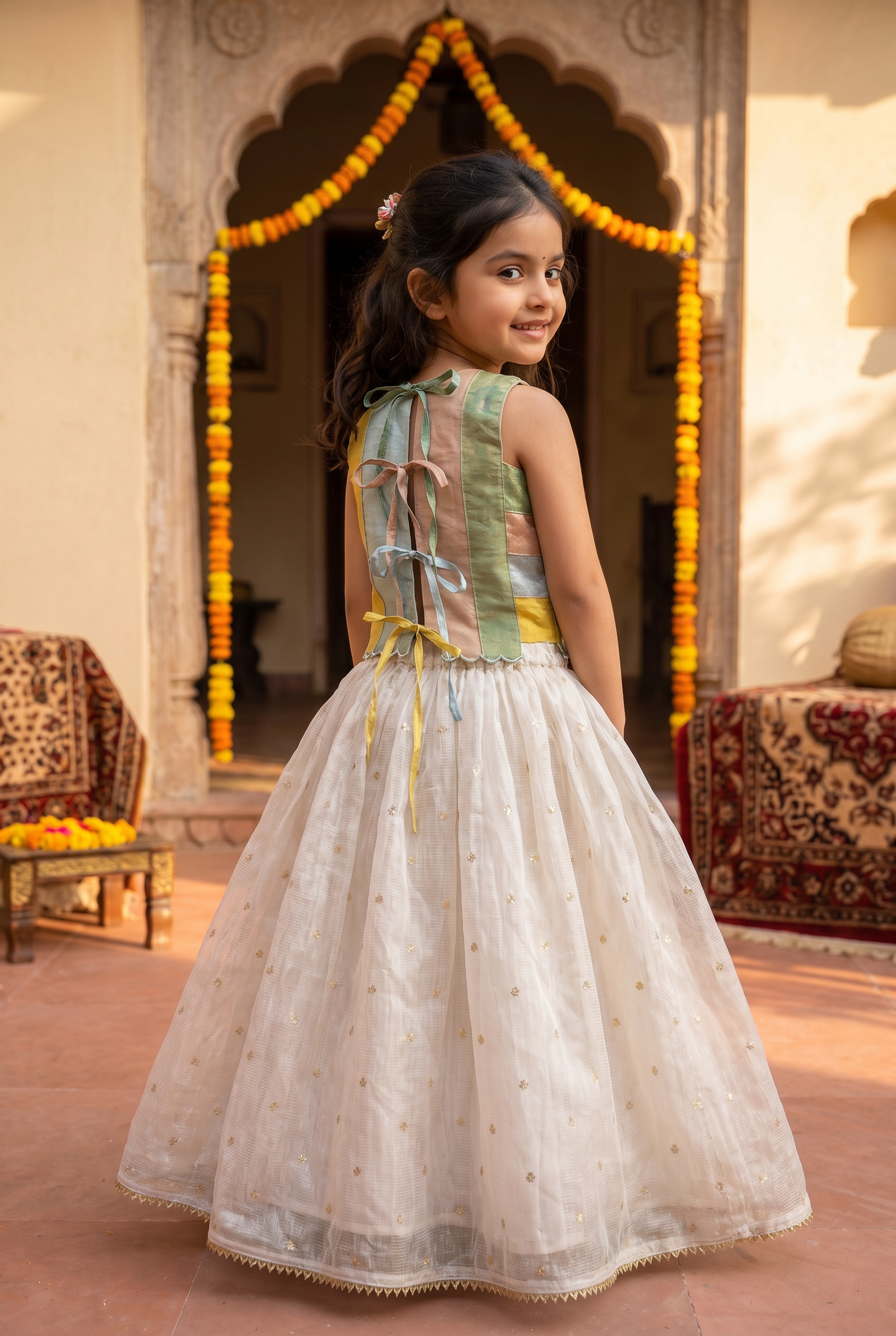 Star & sparkle lehenga-silver