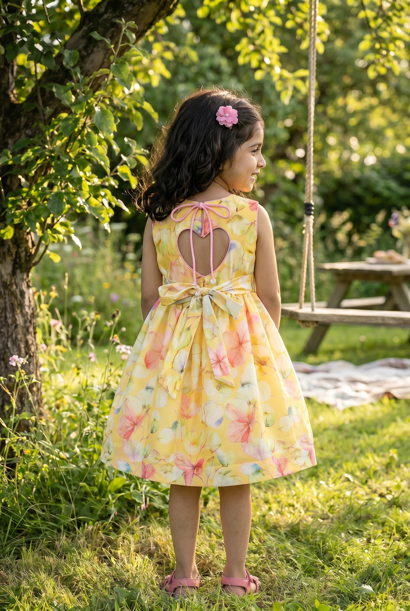 Heart cut out custard