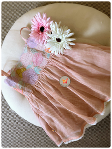 Baby Pink Cutwork Set