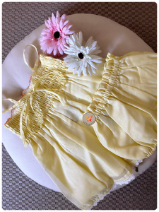 Custard Cutwork Set