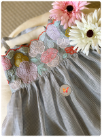 Load image into Gallery viewer, Grey Cutwork Set
