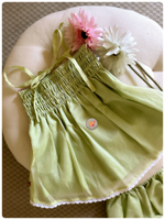 Load image into Gallery viewer, Baby Green Cutwork Set
