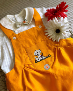 Saffron Onesie- Dog Embroidered