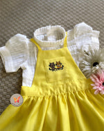 Load image into Gallery viewer, Cat Pinafore with Classic Blouse
