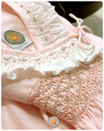 Load image into Gallery viewer, Handsmocked Angrakha Pink Dress
