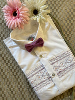 Load image into Gallery viewer, Ivory Smocked Boy Shirt
