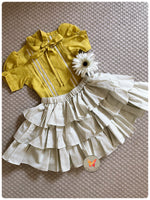 Load image into Gallery viewer, Lime - Grey Ruffles set
