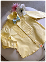 Load image into Gallery viewer, Classic Pintucked Shirt- Custard
