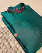 Load image into Gallery viewer, Indian Frenchknot Tunic In Emerald Green
