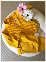 Load image into Gallery viewer, Khadi Pintucked Kurta- Pants set Haldi
