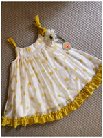 Load image into Gallery viewer, The Pillowcase Yellow Polka Dress
