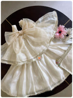 Load image into Gallery viewer, Foil Bunny Tie Blouse with Lehenga- Pearl
