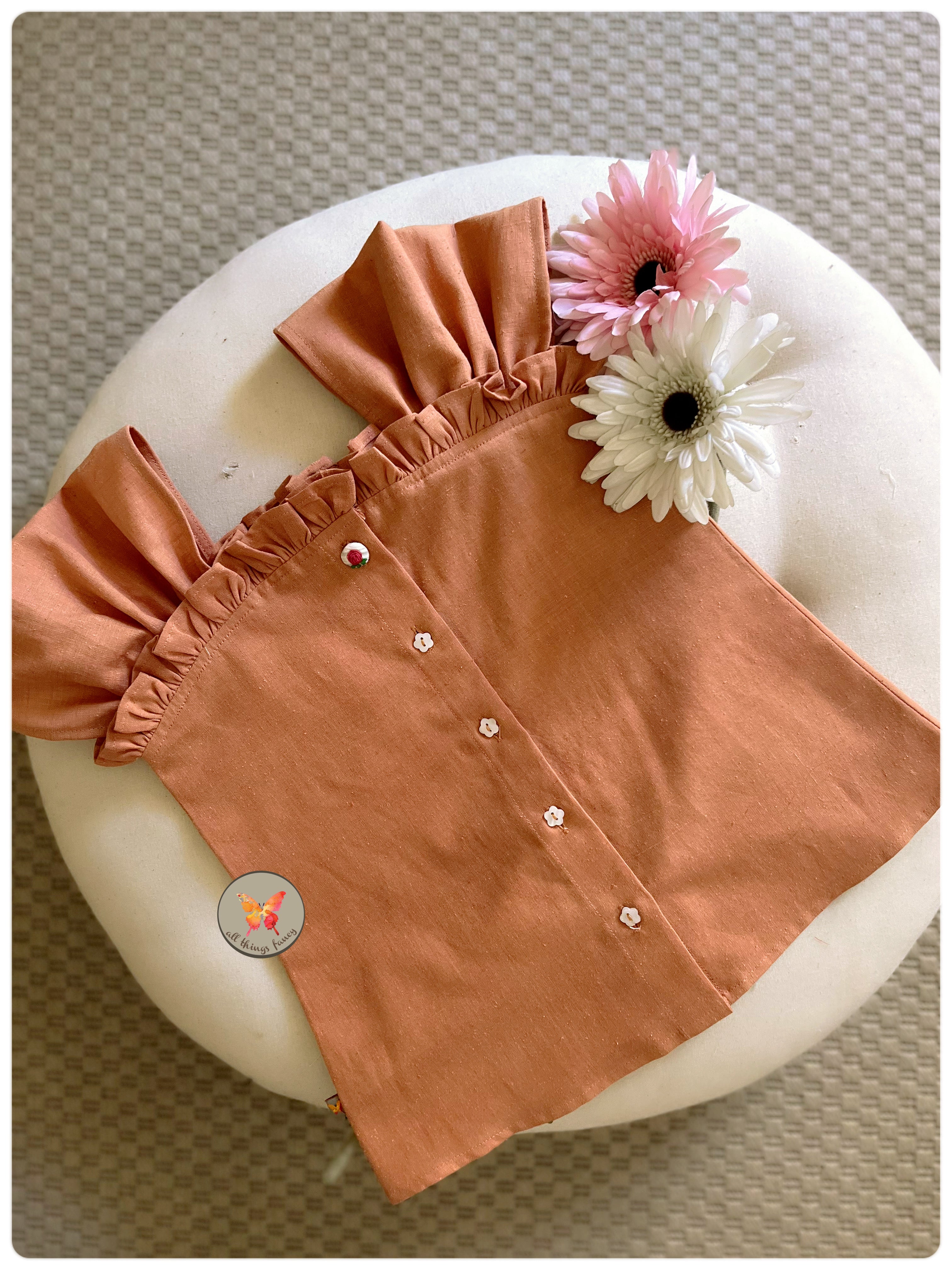Musk Melon Khadi Blouse