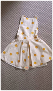 Yellow Polka Pinafore