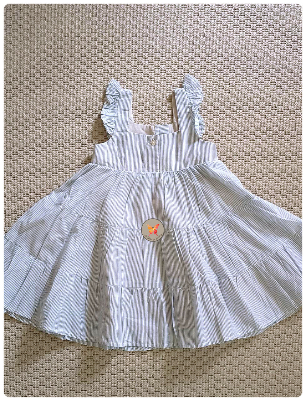 Indigo Striped Dress