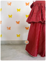 Load image into Gallery viewer, Sunahri Line Laal Sharara Set
