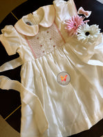 Load image into Gallery viewer, Ivory Handsmocked Dress
