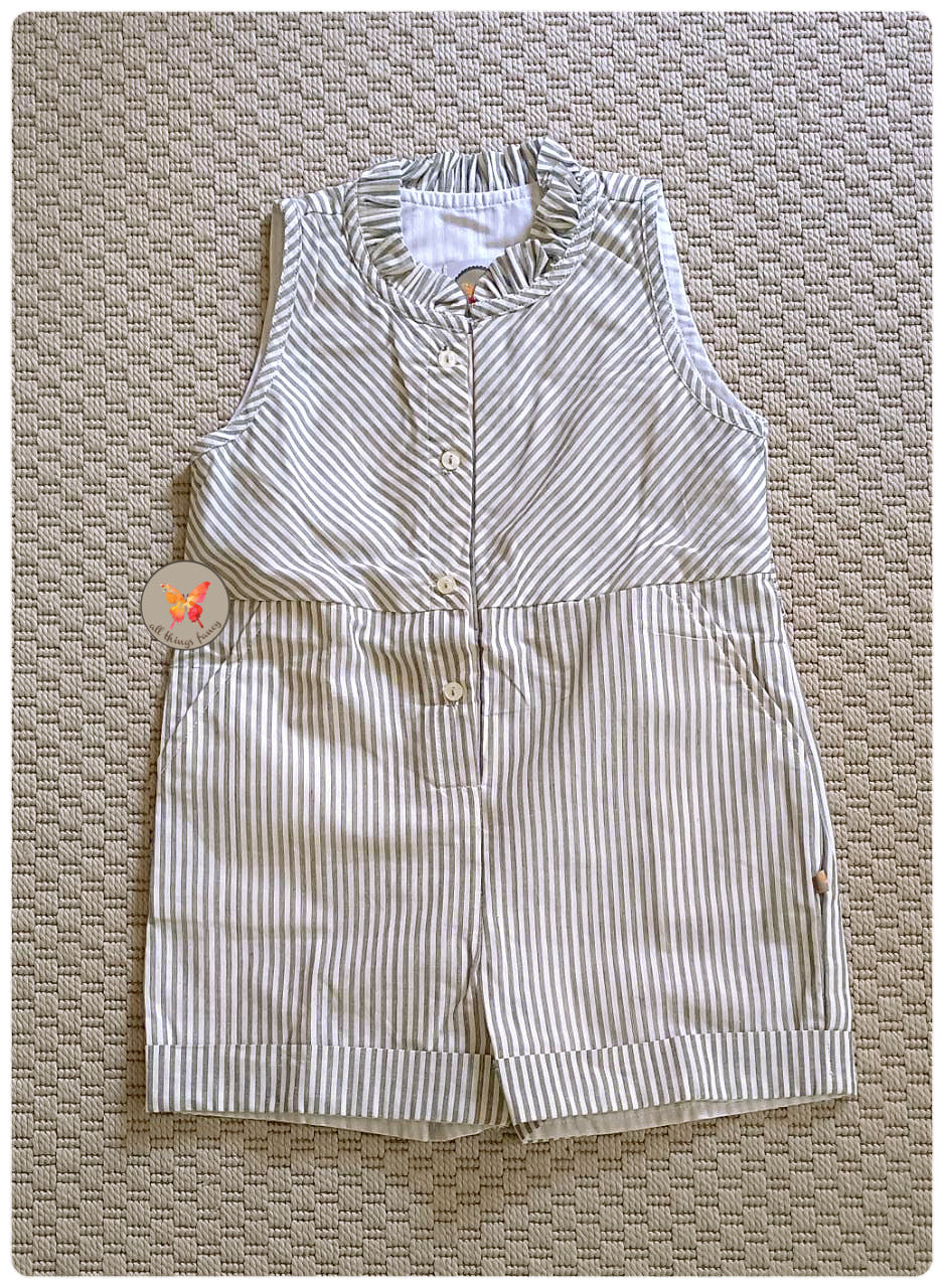 Striped Jumper in Grey
