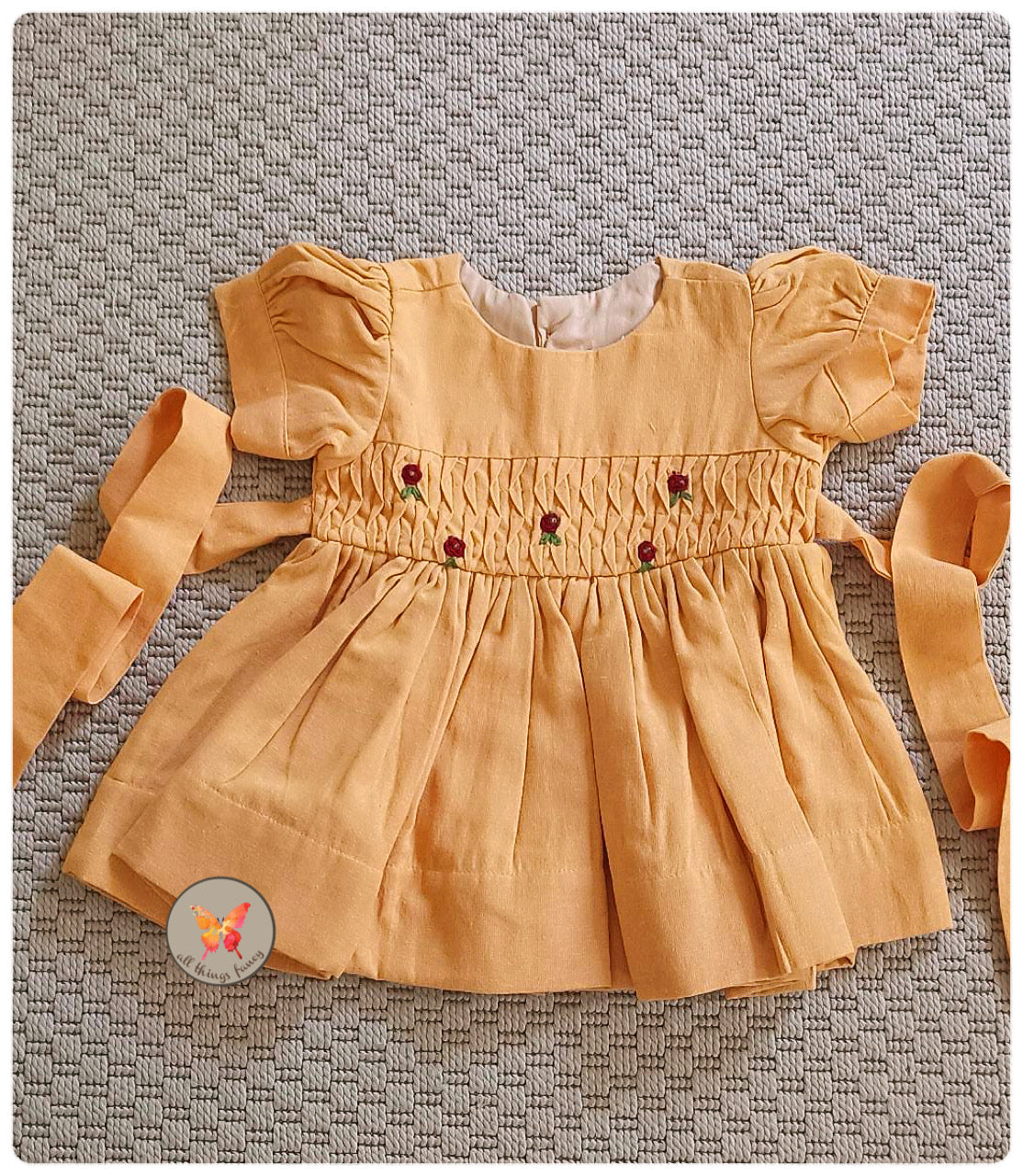 Rosette Dress Musk