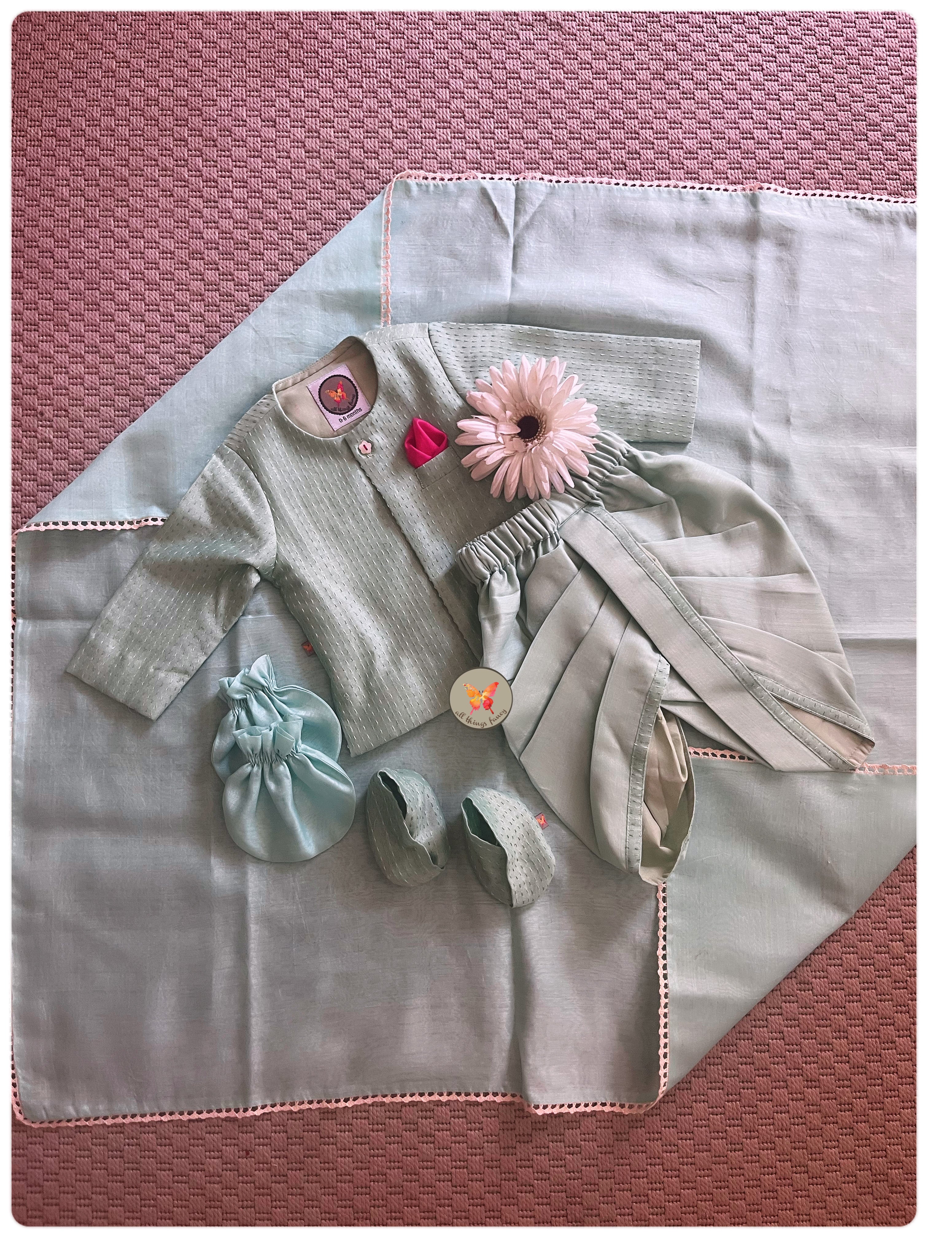 Kantha Jamna set- Green