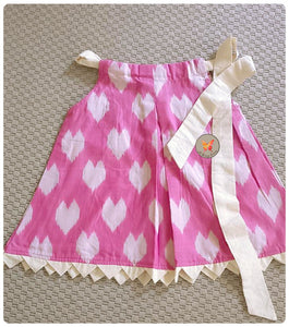Heart Weave Halter Dress - Pink