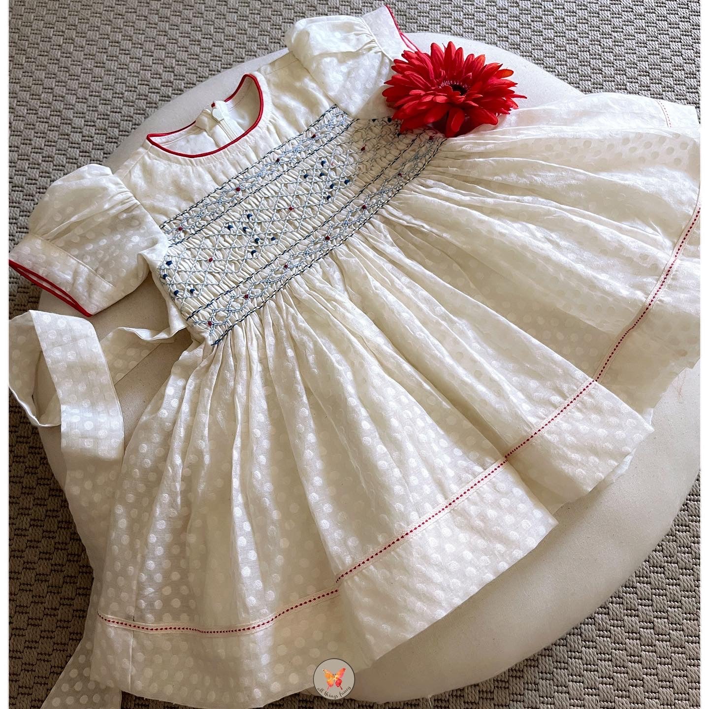 The Polka Handsmocked Dress