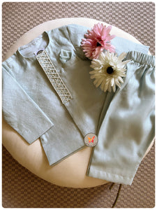 “Xoxo” Zari Checks Set - Sky