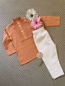 The Honeycomb Smocked Set- Musk