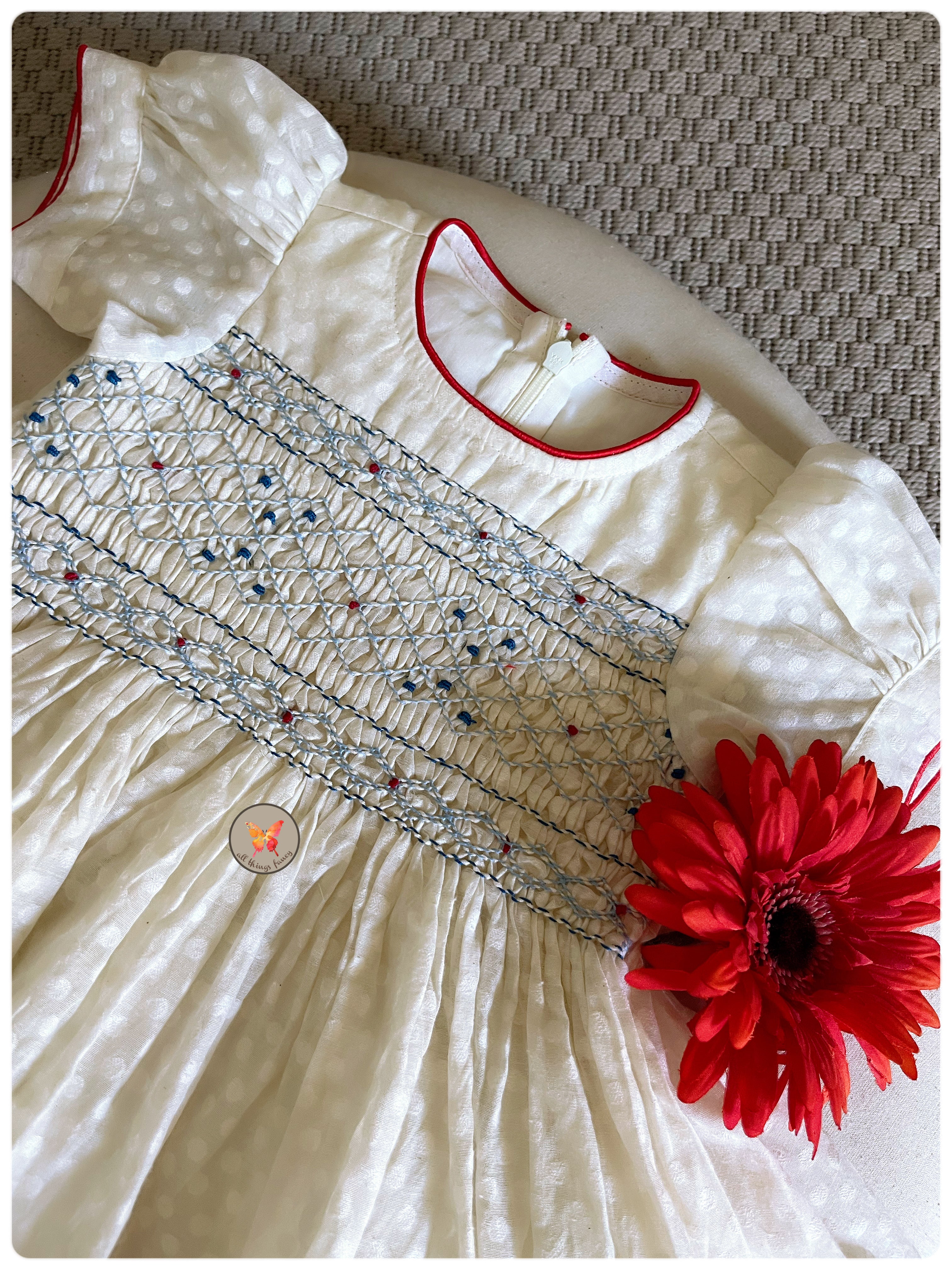 The Polka Handsmocked Dress