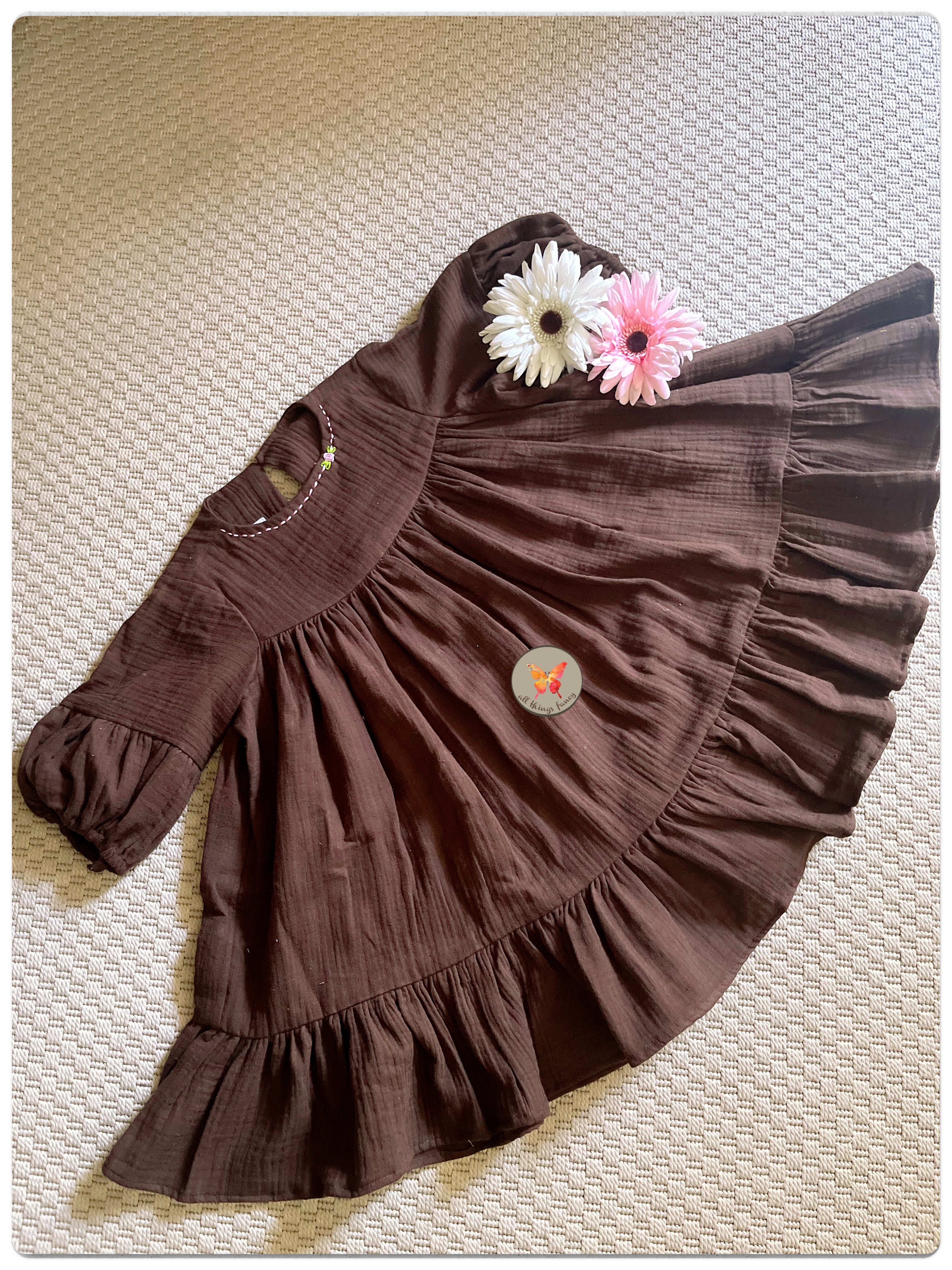 Crinkle Nutella Dress